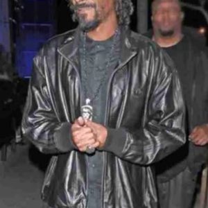 Snoop Dogg Black Leather Jacket