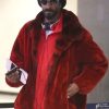 Snoop Dogg Faux Fur Red Coat