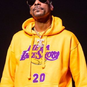 Snoop Dogg Yellow Fleece Hoodie