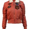 Top Gun B-15 Womens Flight Jacket With Patches