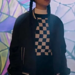 Wednesday 2022 Wednesday Addams Bomber Jacket