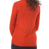 Women Burgundy High Neck Sweater